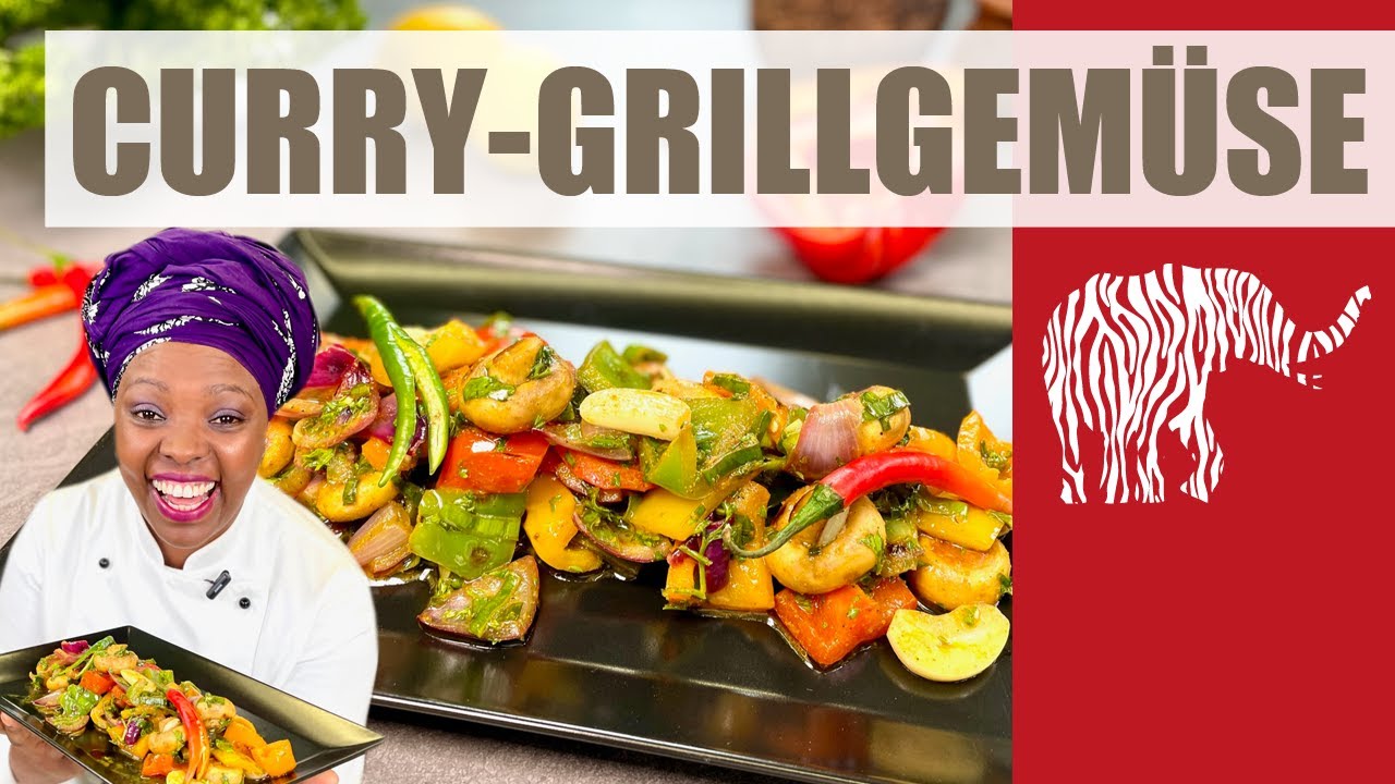 Mboga bila Mchuzi - Curry-Grillgemüse (vegan)
