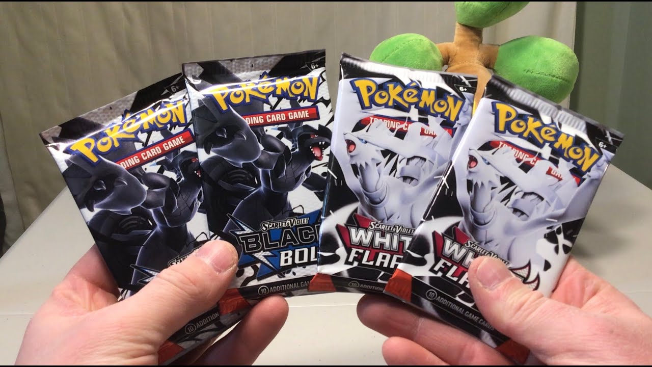 Opening 4 Black Bolt and White Flare Booster Packs