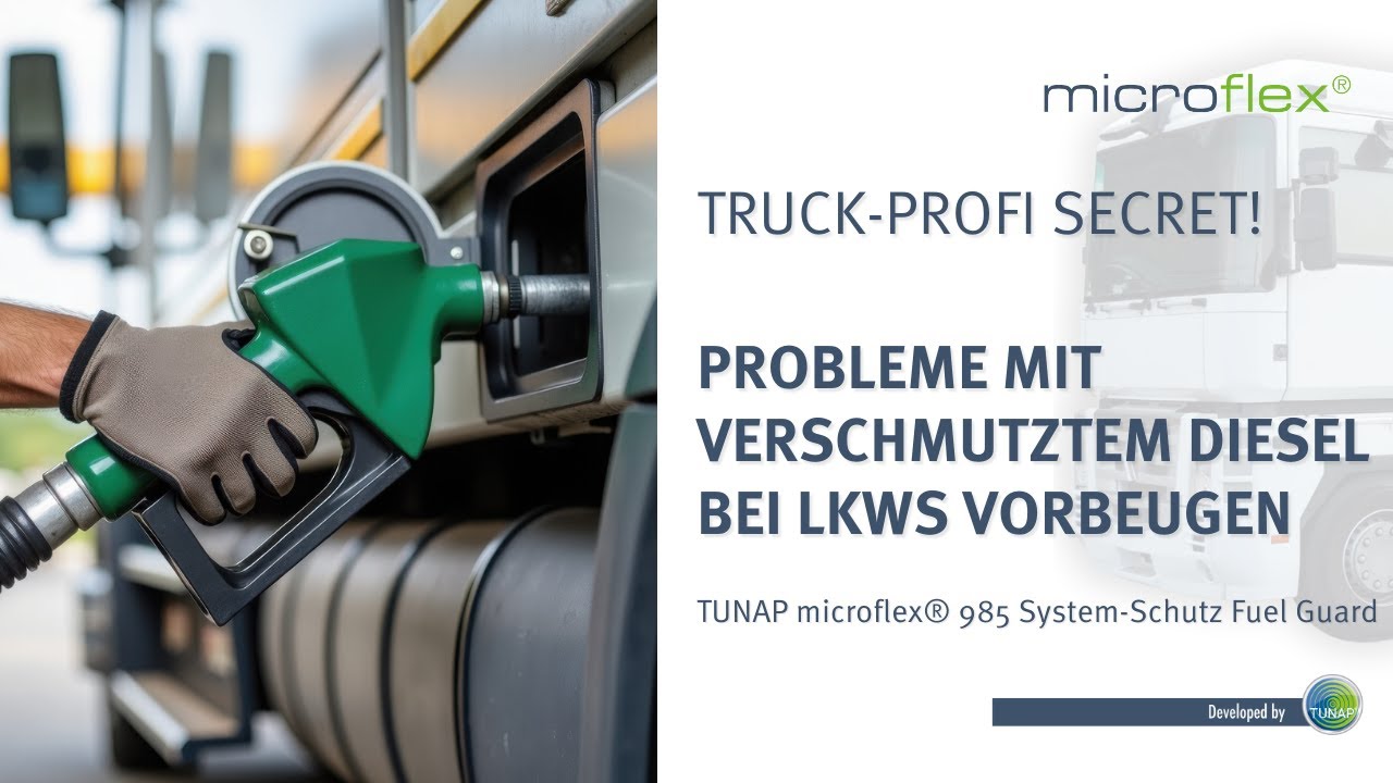 Probleme mit verschmutztem Diesel bei LKWs? Jetzt vorbeugen mit microflex® 985!