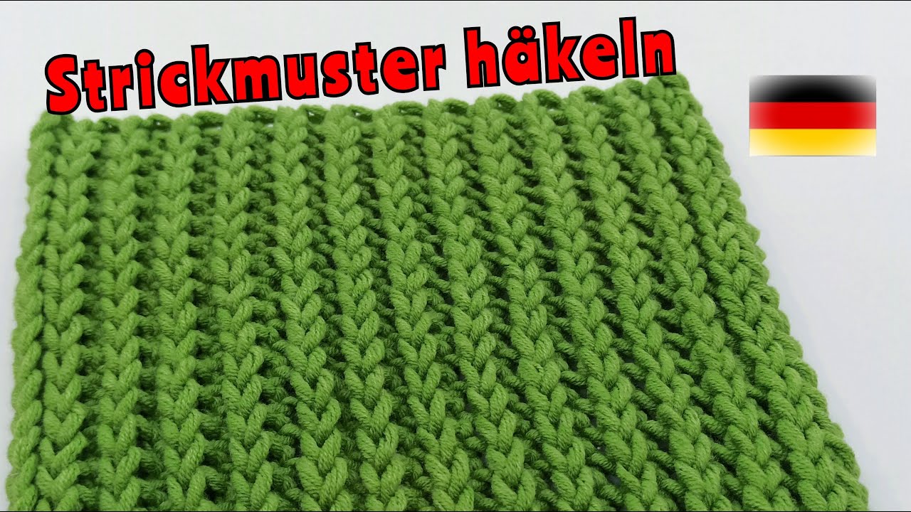 Einfaches Strickmuster häkeln