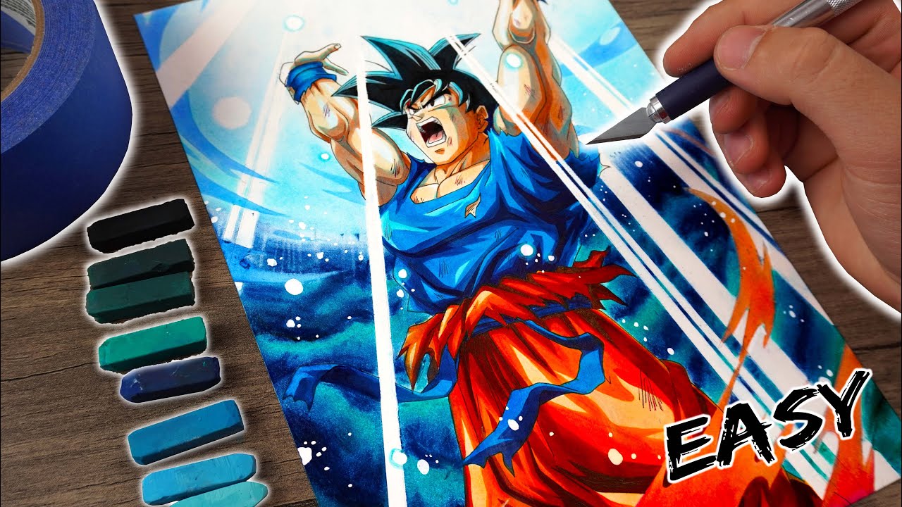 TUTORIAL How to draw BACKGROUNDS and EFFECTS | GOKU Spirit BOMB