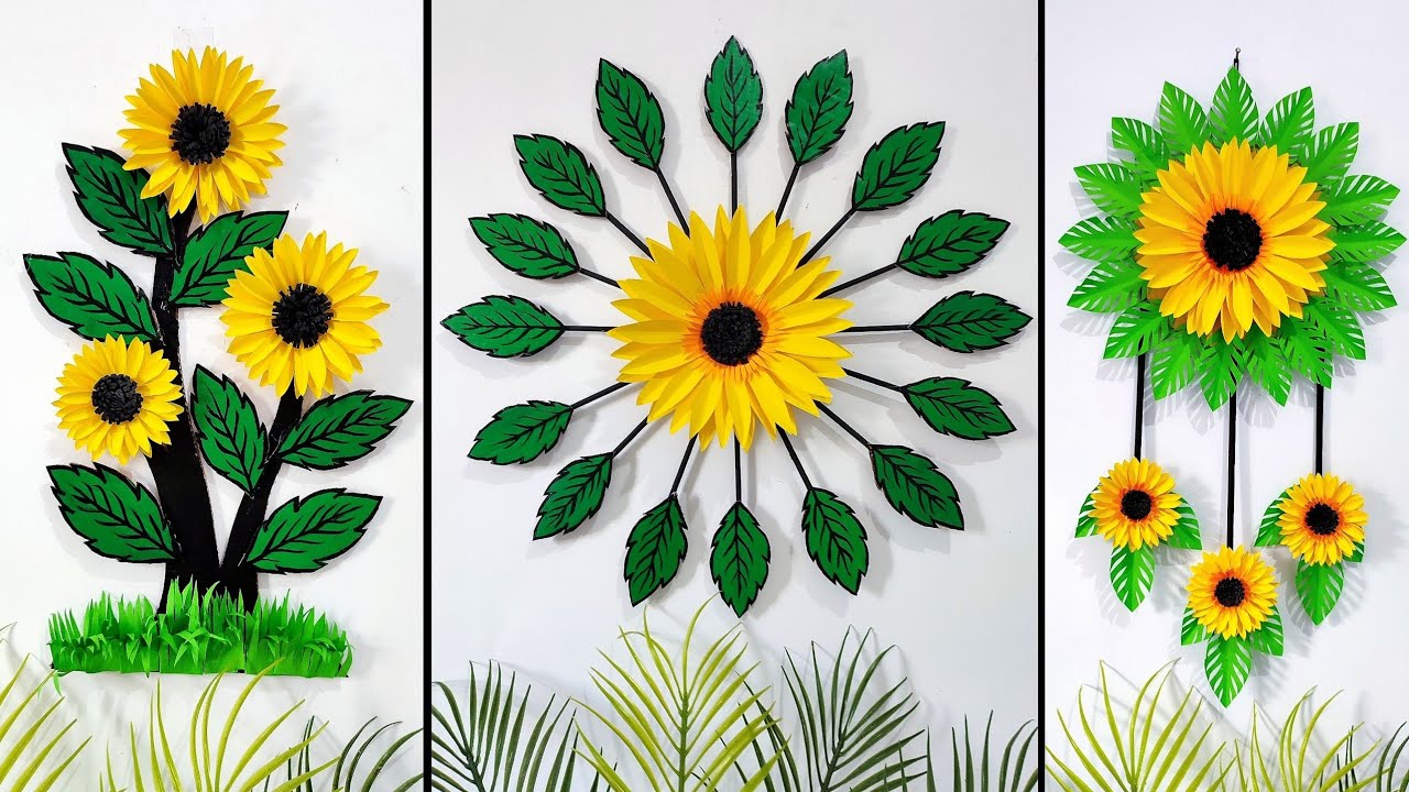 Amazing paper flower wall hanging | Wall decoration ideas | Paper craft for home decoration 