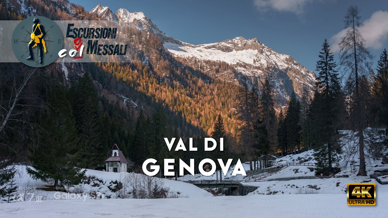 Il freddo incanto della Val di Genova in inverno