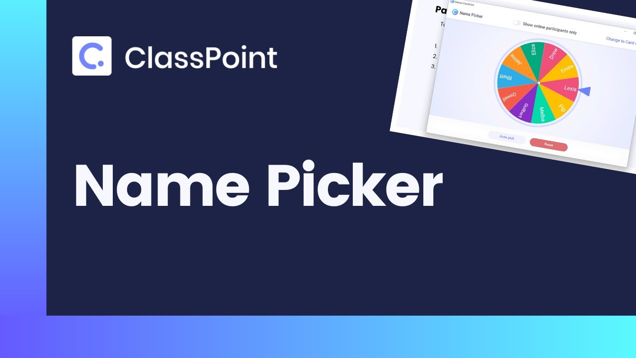 How to use Random Name Picker in PowerPoint [ ClassPoint Tutorial ]