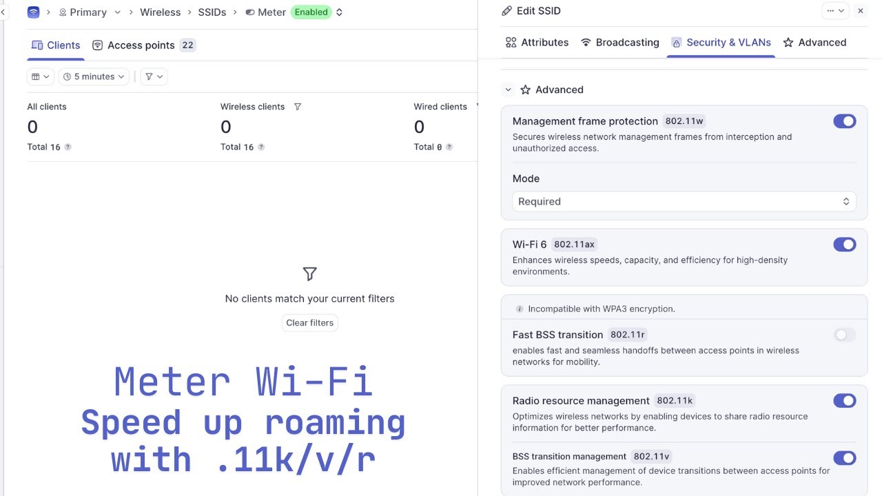 Meter Wi-Fi: ускорьте роуминг с .11k/v/r