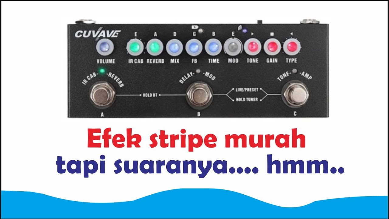 Review dan setting sound efek gitar cuvave cube baby, kecil dan murah, yuk cek soundnya