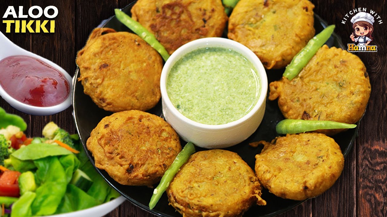 Street Style Aloo Tikki Recipe By Food & Art (Without Egg or Breadcrumbs) Besan Wali Aloo Ki Tikki