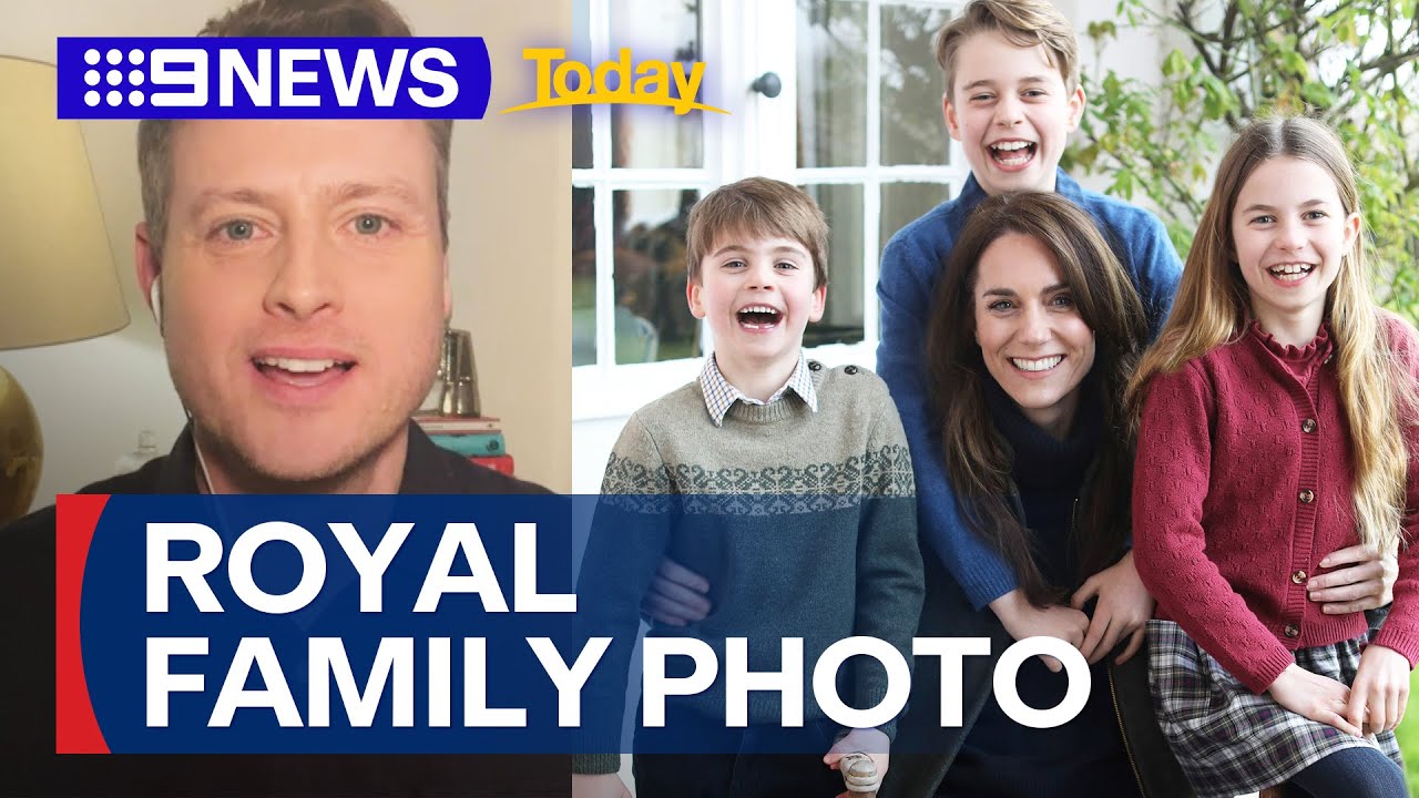Royal family releases first picture of Princess Catherine since surgery | 9 News Australia