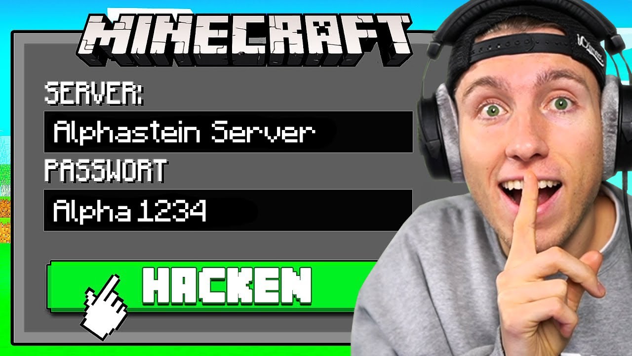 Ich HACKE mich auf ALPHASTEINS MINECRAFT Server! (Geheimer Server)