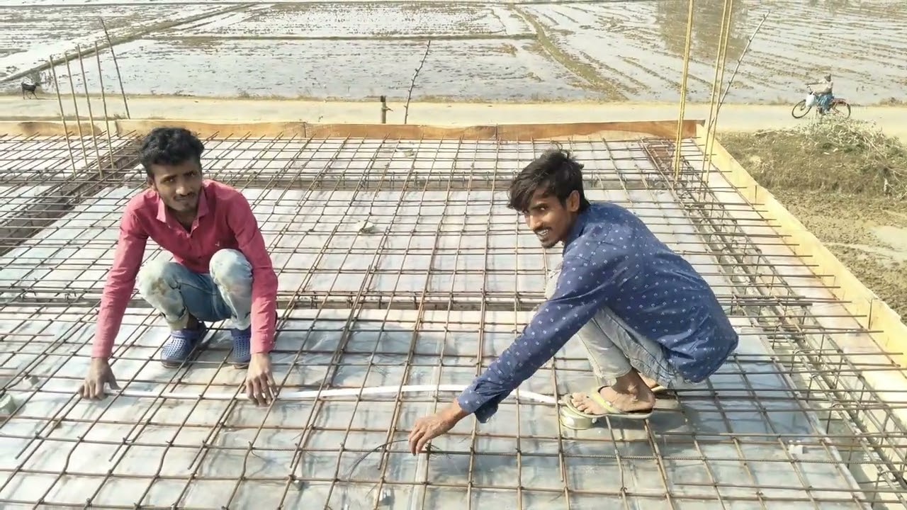 ছাদের ইলেকট্রিক পাইপলাইন সেন্টারিং করছি  #trending #construction #viral #viralreels  #homedesign