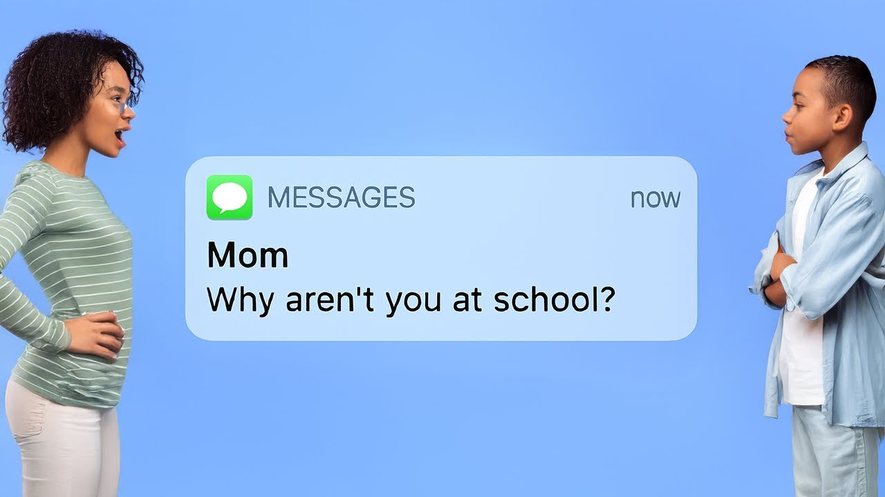 Почему ты не в школе? Высокое качество 😳 Конец просто безумный!😭 #смешныетексты #историяпереписки...