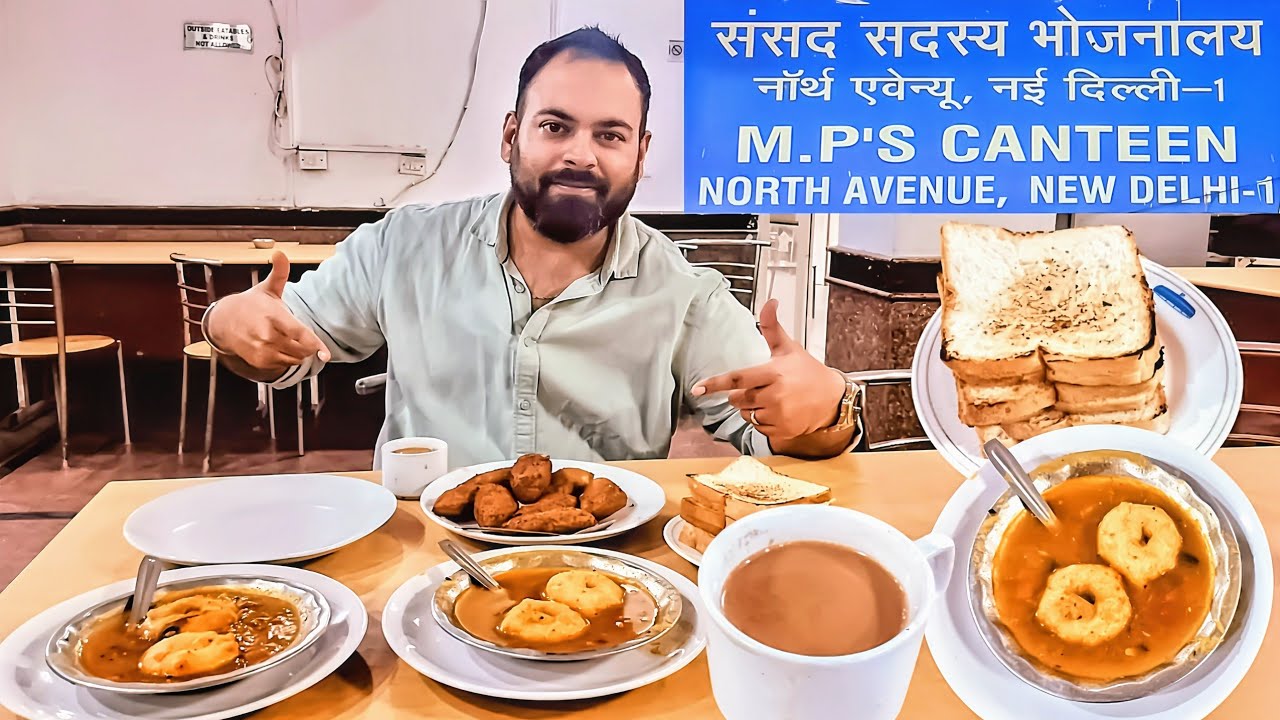 Exploring Breakfast Food Items at MP's Canteen , Delhi