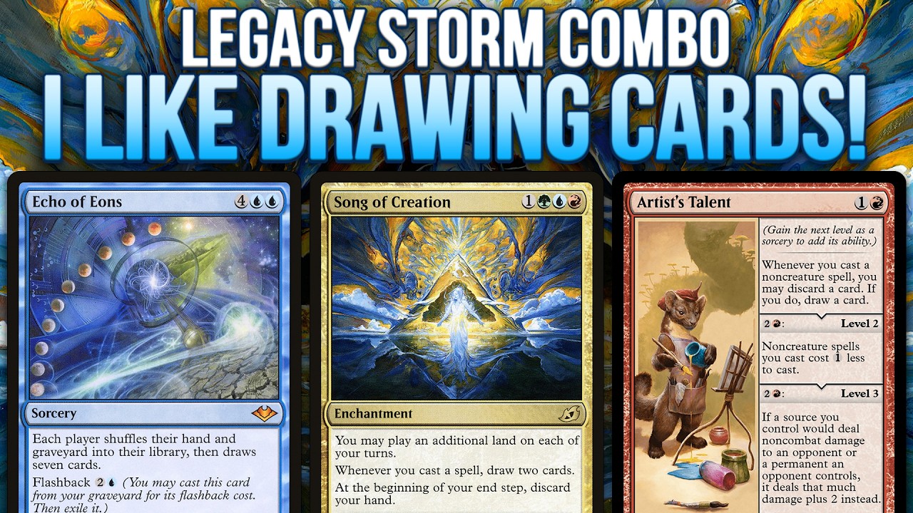 I LIKE DRAWING CARDS! Echo of Eons + Song of Creation + Artist's Talent | MTG Legacy