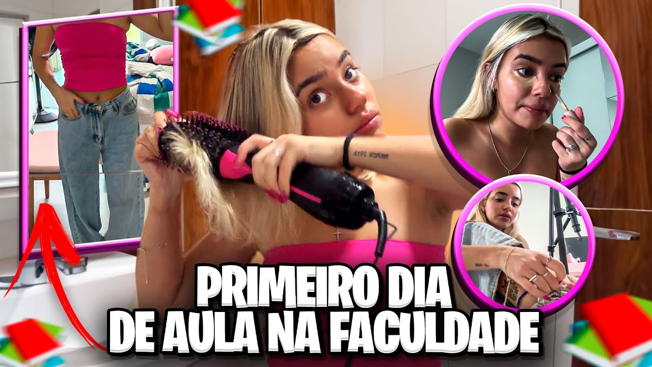 ARRUME-SE COMIGO PRO PRIMEIRO DIA DE AULA DA FACULDADE DE MKT - Bela Almada