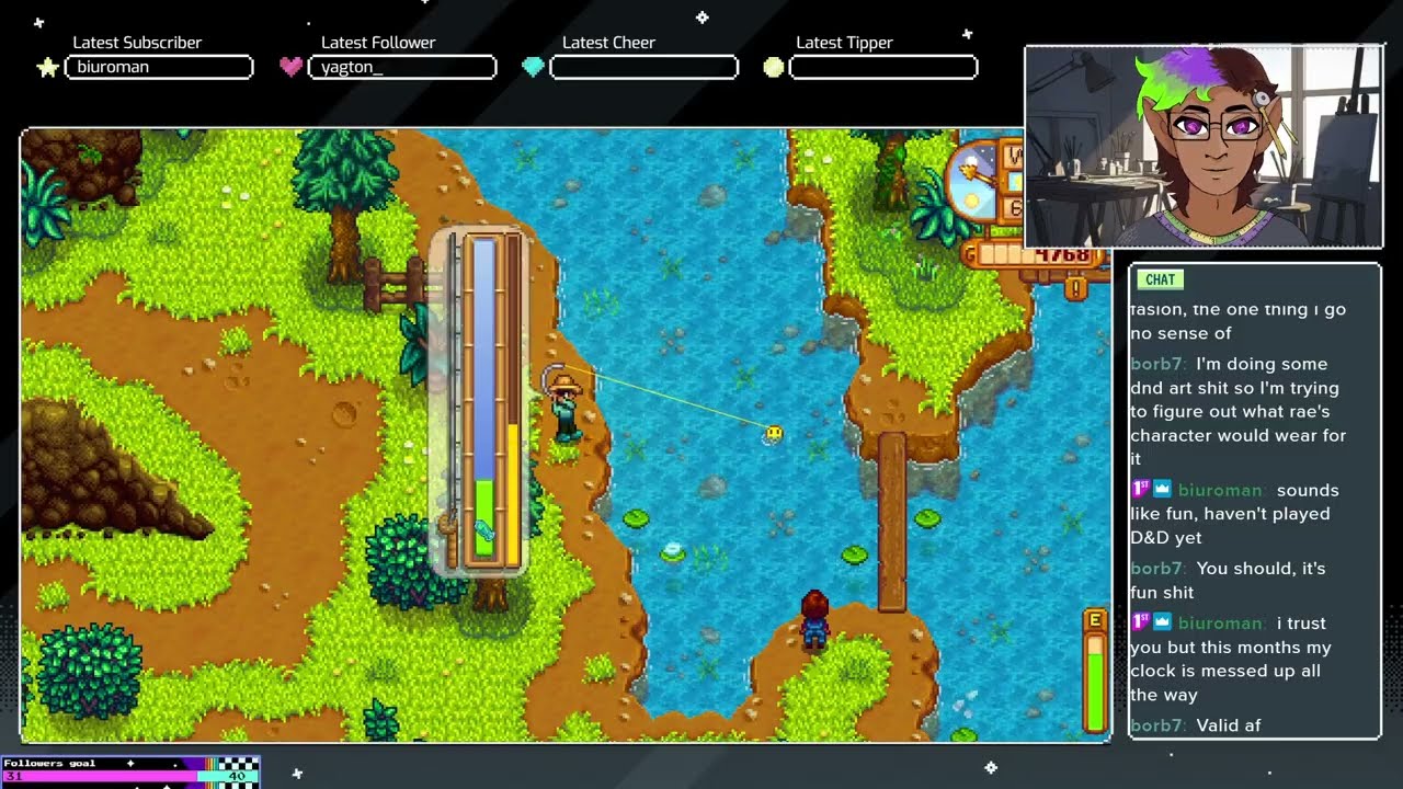 Trout Derby and Finishing the Mond Event | Stardew Saturday Co-op and Genshin | VOD