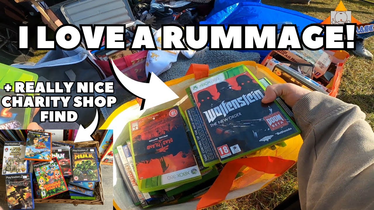 I LOVE A Rummage! + Nice Charity Shop Find. Video Game Hunting @ My Local Car Boot Sale!