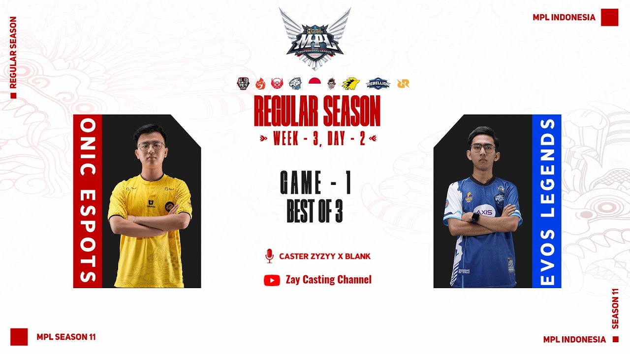 [Game - 1] ONIC ESPORTS vs EVOS LEGENDS [MPL ID Season 11]