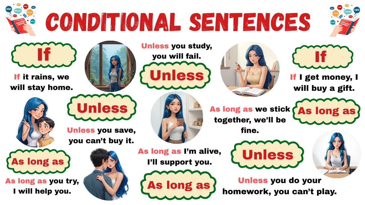 Improve English Practice: Conditional Sentences with IF and AS LONG AS 🧠