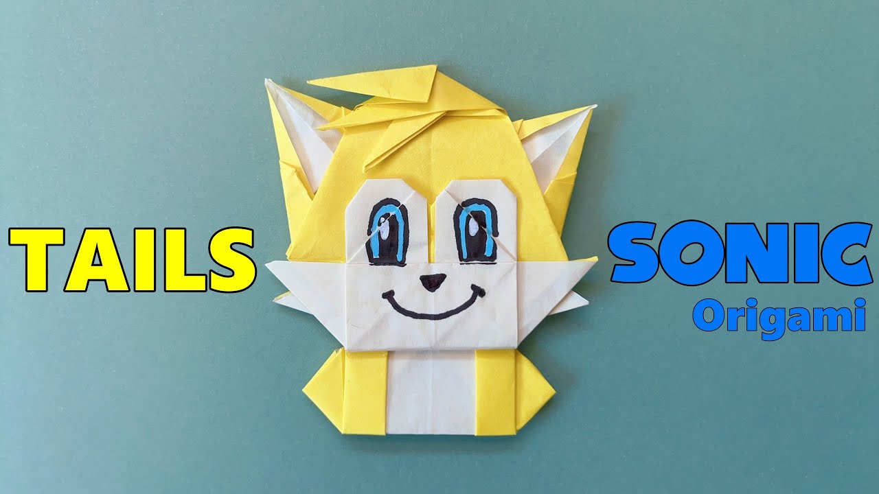 [Origami] SONIC Tails - How to make  / ソニック テイルス　折り紙　作り方