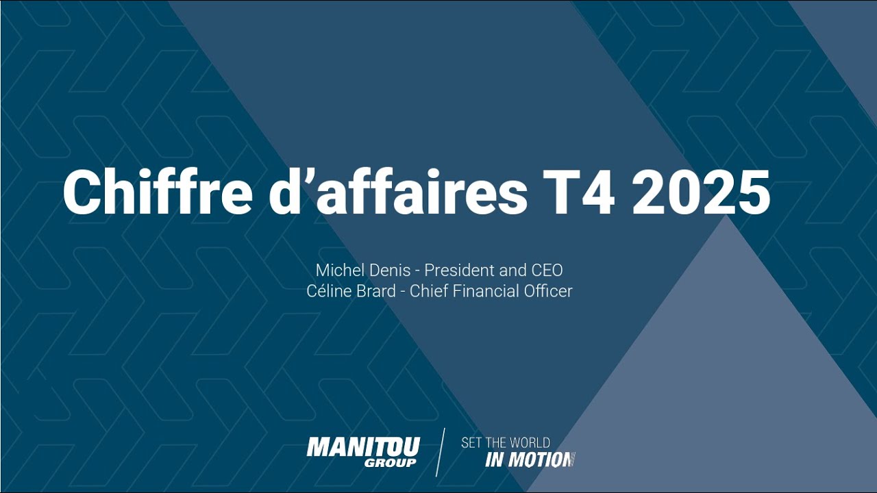 Manitou Group - CA T4 2025 - Replay webconférence [FR]