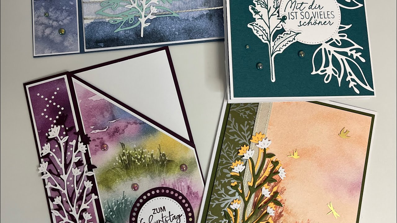 💌 #Stampinup #AufmerksameGrüße #Kartenkurs #AufmerksamdurchdieNatur #Funfoldkarte #Buchkarte 💌