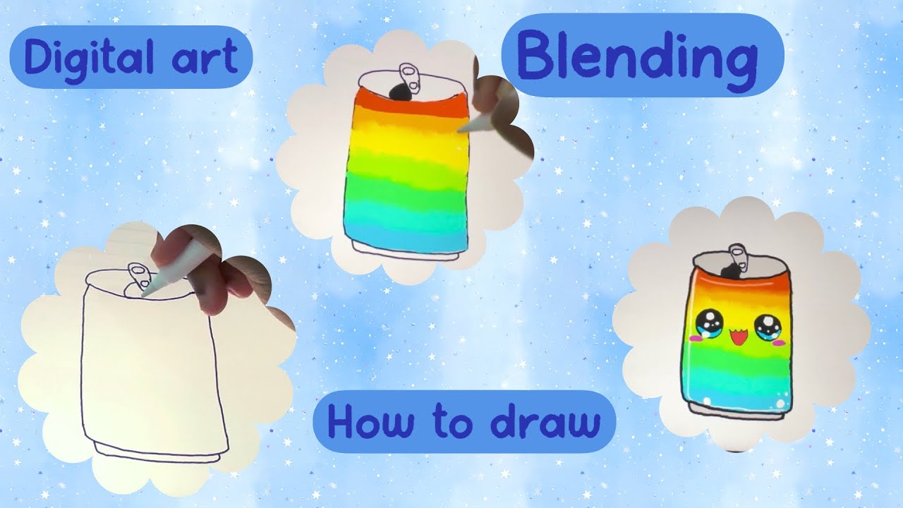 ✨How to Draw Gradient Soda Can in Procreate 🤩