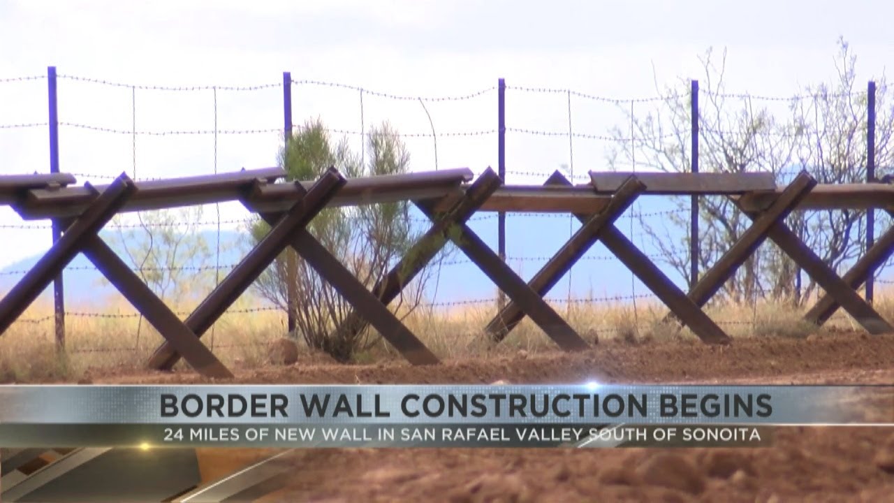 Border wall construction begins in San Rafael Valley