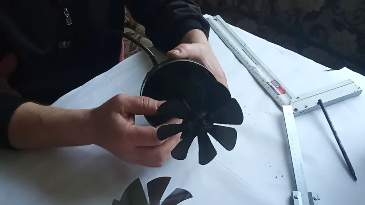 Дымосос турбина для твердотопливного котла  своими руками .