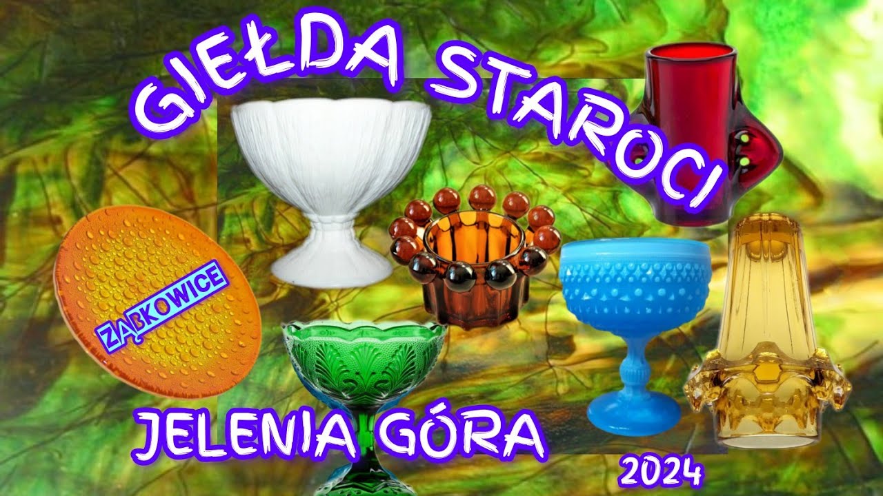 Targ Staroci Jelenia Góra - szkło Ząbkowice i J.S.Drost - czyli fenomen rombów i guziczków w pigułce