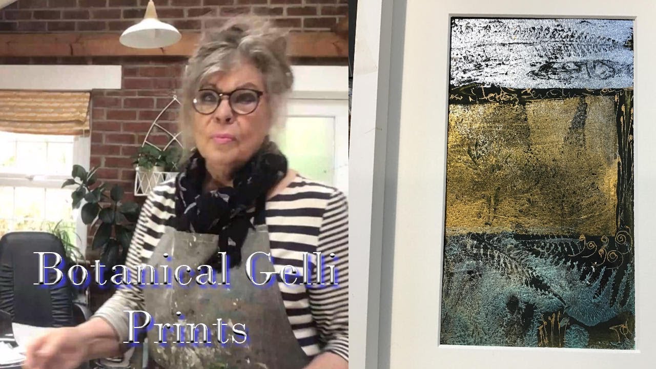 Art  Lesson Gelli Prints botanical style - Tips and Tricks 