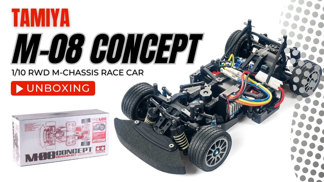 UNBOXING Tamiya M-08 Concept 1/10 RWD Touring Car Chassis Kit 58669 #tamiyarc #rccars #rccarracing