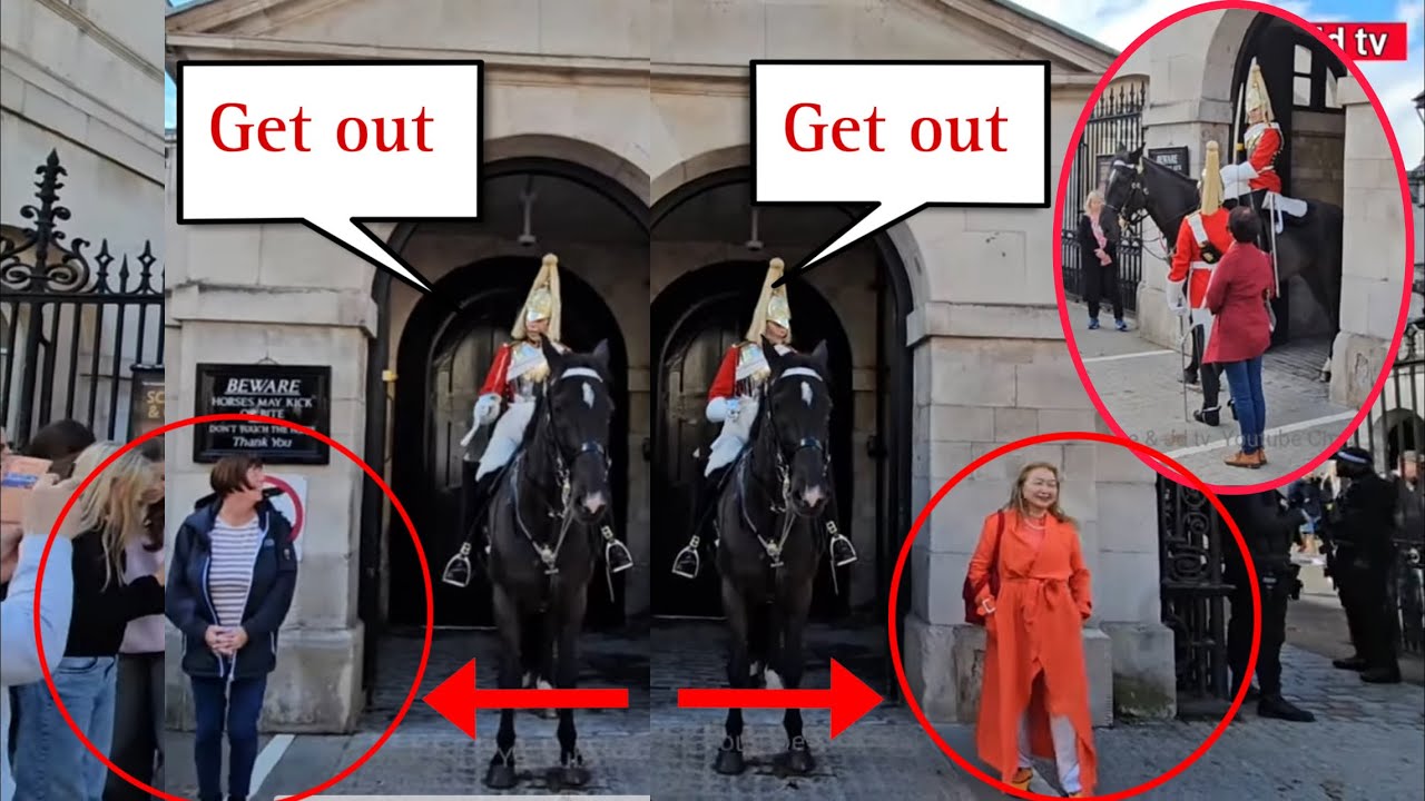 DISRESPECTFUL TOURISTS DOES THIS! KING’S GUARD TOLD THEM TO 