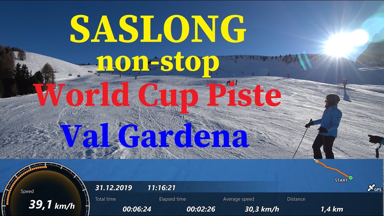 SASLONG Non-stop, Puchar Świata, Szybki zjazd, Super-G, Narty, Val Gardena, Alpy, Włochy