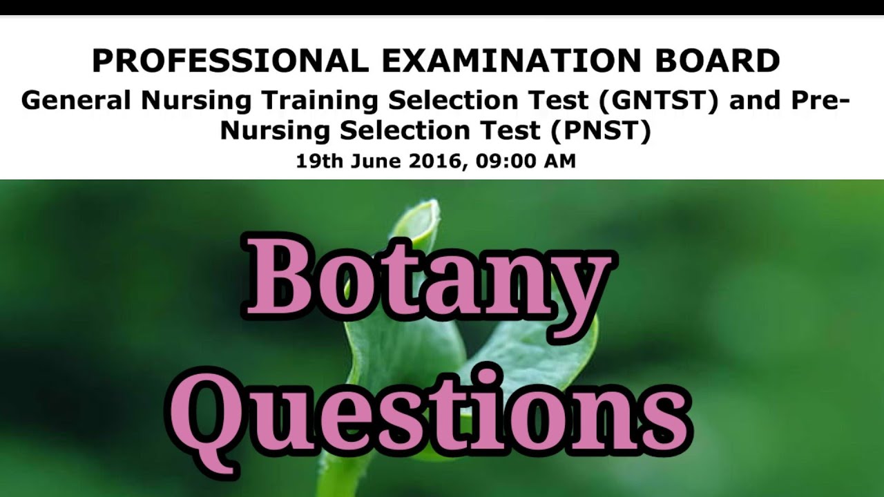 pnst botany question #pnst #youtubevideo
