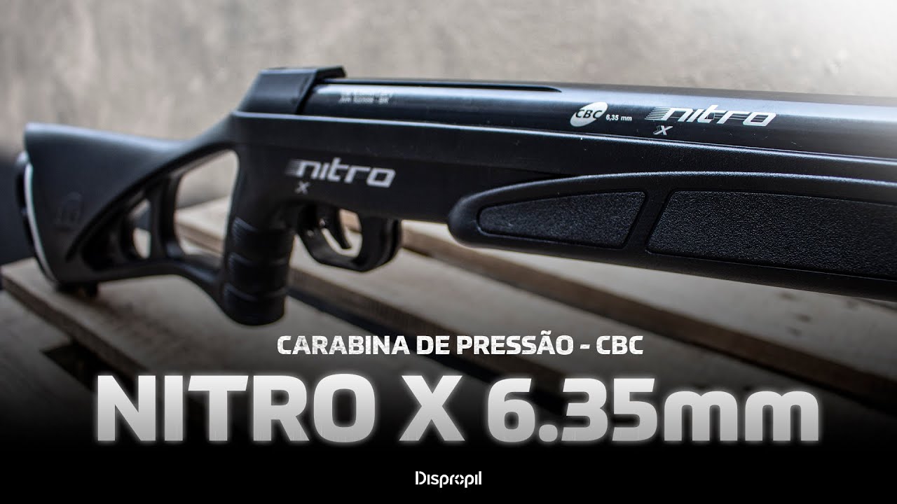 CARABINA DE PRESSÃO CBC NITRO X 6.35 - [Análise e Teste de Tiro]