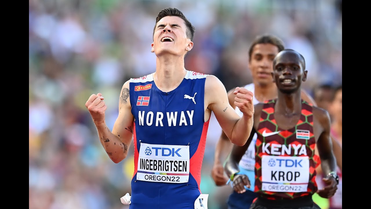 Jacob Ingebrigtsen Wins Gold in Men's 5000m Final in Budapest.
