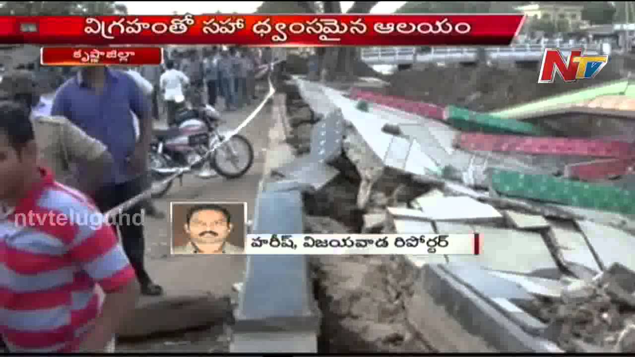 Hanuman Temple Collapse in Avanigadda, Krishna District
