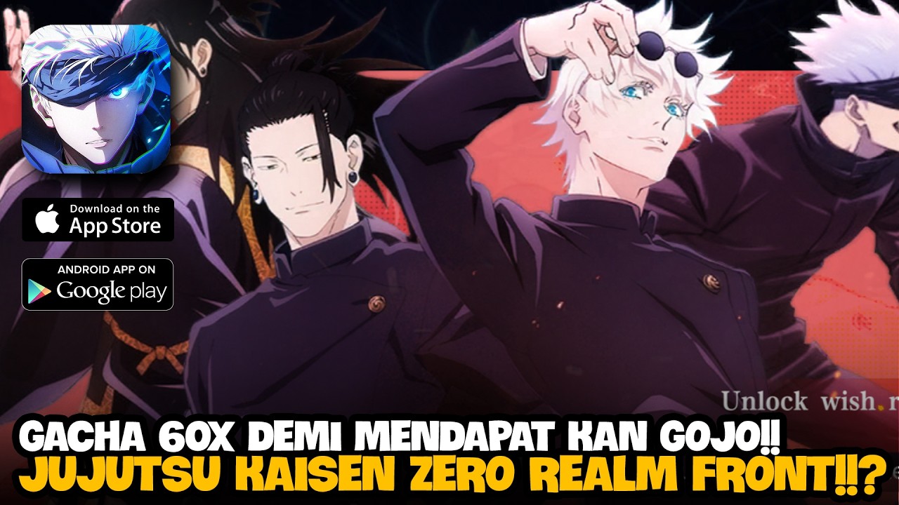 COBA GACHA 60X MALAH DAPAT BEGINIAN!!? - Jujutsu Kaisen Zero Realm Front X7game