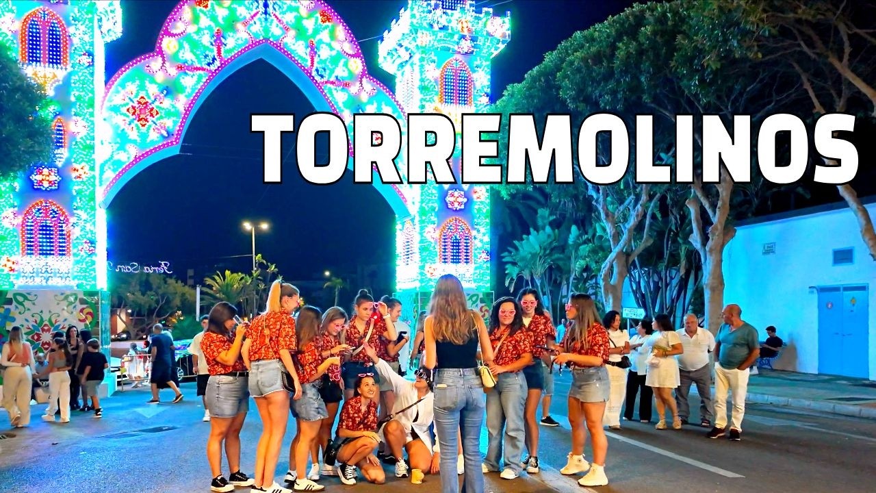 Torremolinos Feria de San Miguel 🎉 Nightlife & Autumn Vibes | Costa del Sol Spain [4K Walk]