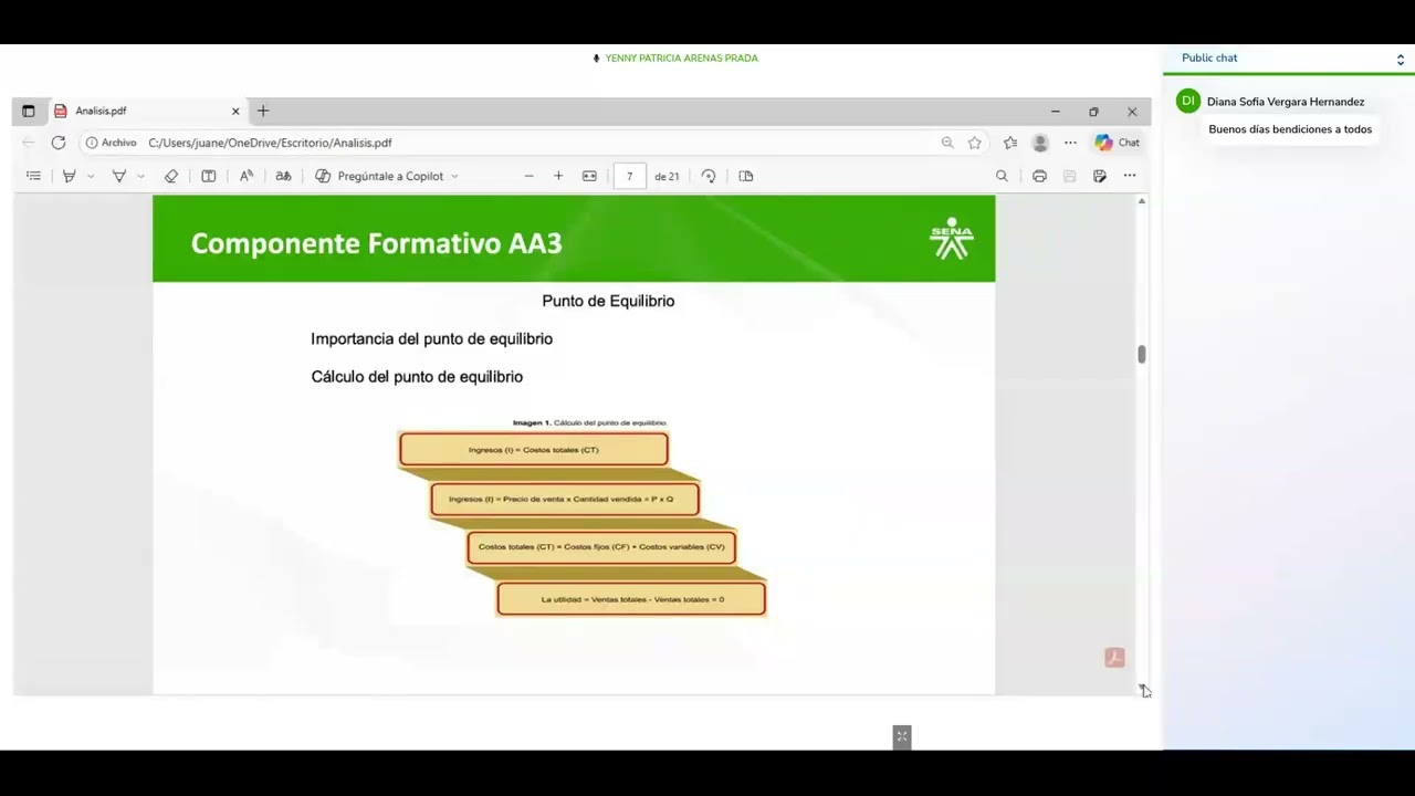 Sesión en linea actividad 3.  Análisis Financiero.