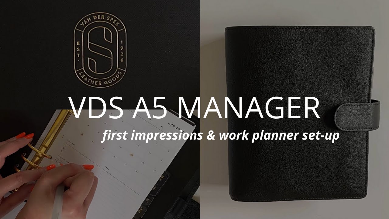 VDS A5 Manager - First Impressions | Minimal Work Planner Set-Up