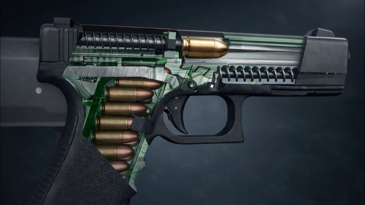 How an Glock-17 Pistol Works 