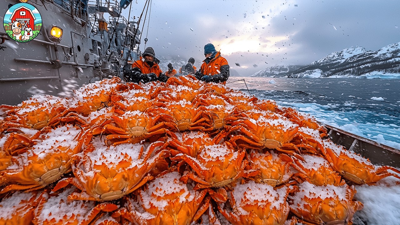 Fishing Tons Of Snow Crab And King Crab | AMAZING CRAB CATCHING & PROCESSING