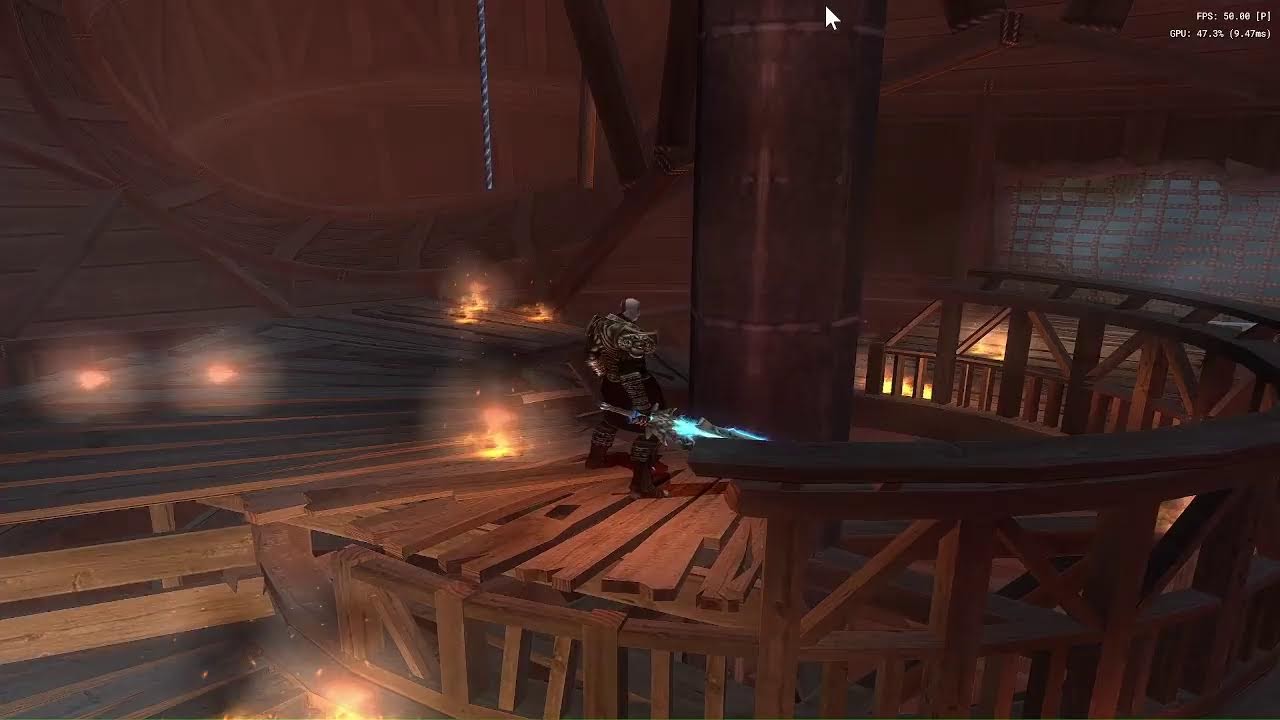 GOD OF WAR 2 GOD MODE GAMEPLAY