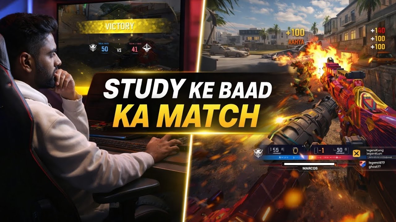 Study Done 📚 → Match Won 🏆 | Post-Study CODM Domination | GHOSTOPSYT 👻🔥