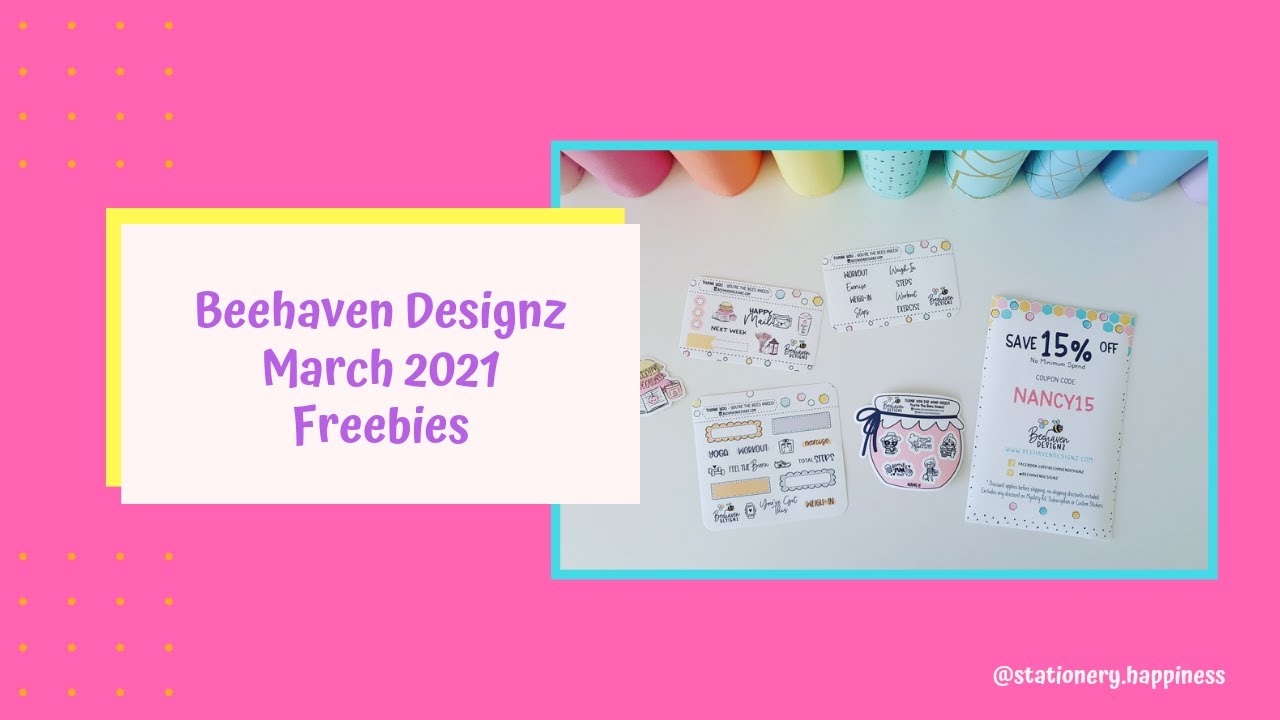 Beehaven Designz March 2021 Freebies