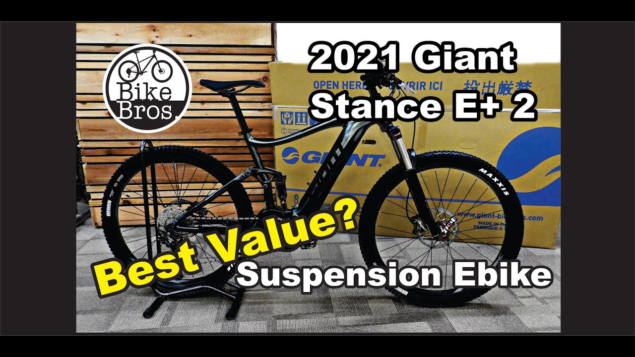Giant Stance E+ 2 2021 года — двухподвесный электровелосипед — характеристики, подробности и обзор