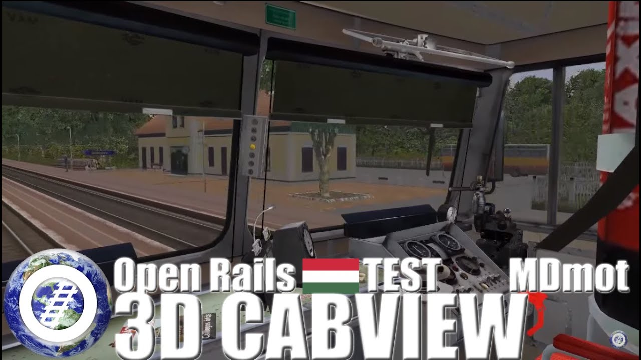 Open Rails 3D Cab test - Hungarian DMU MÁV MDmot