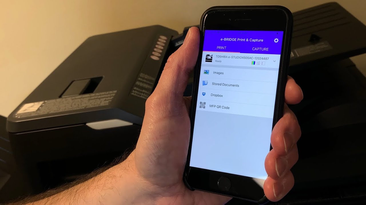 How to Mobile Print Using the Toshiba e-Bridge Print and Capture App
