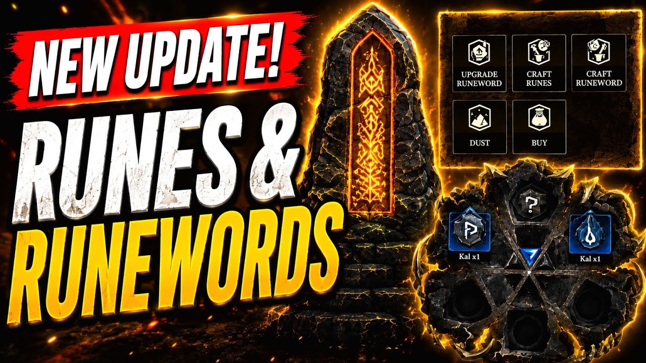Runes & Runewords Explained! | The Wolf NEW Update 🔥
